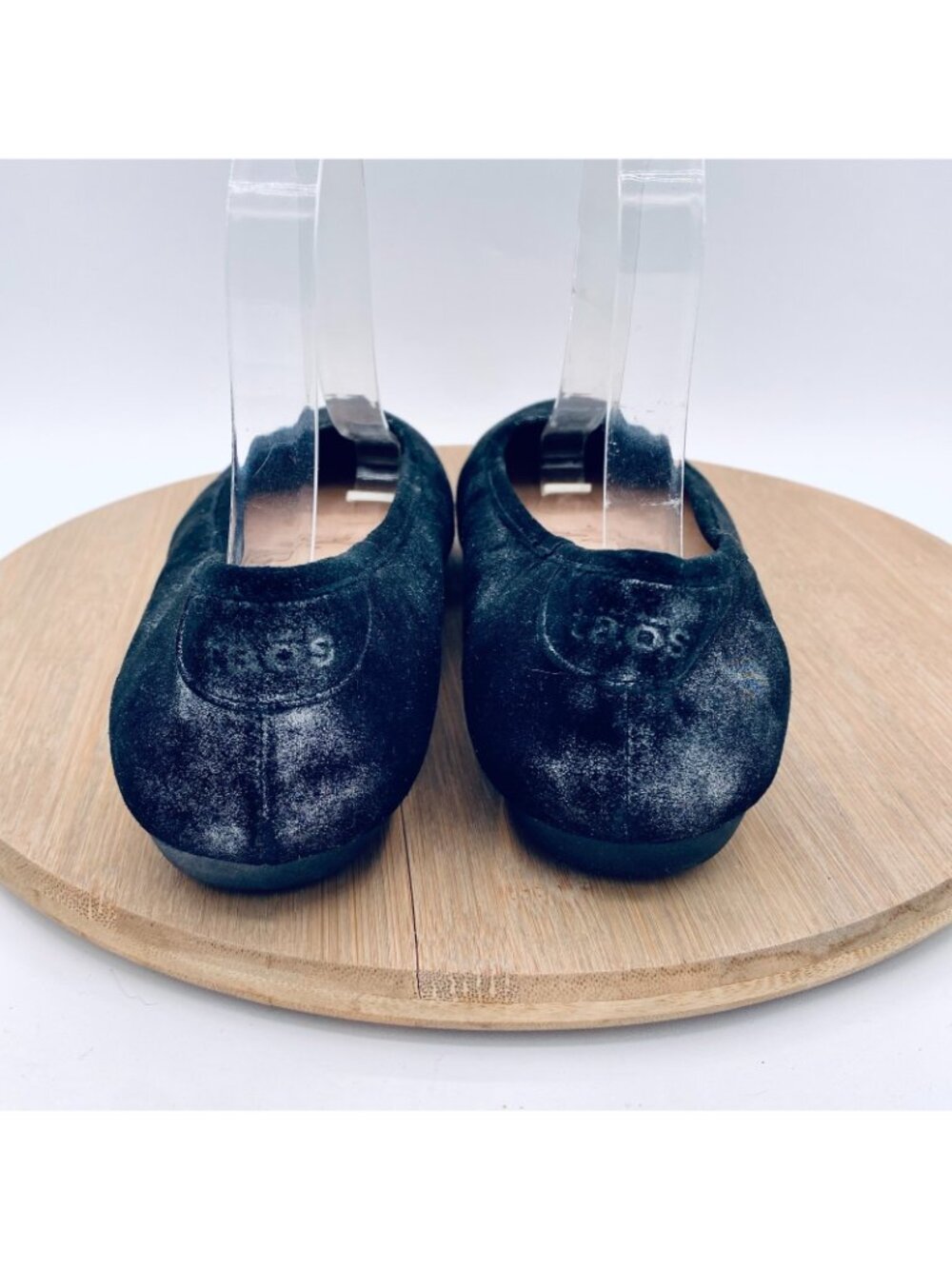 Taos Shoes Womens 8 Black Leather Tie Dye Comfort Ballet Flats - Picture 8 of 11